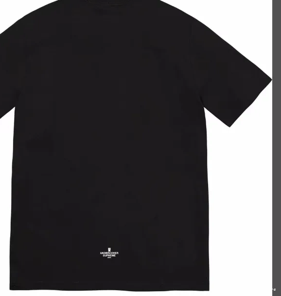 L Face Short and Round Neck T-shirt Sleeve Black Undercover S XL White M 0716